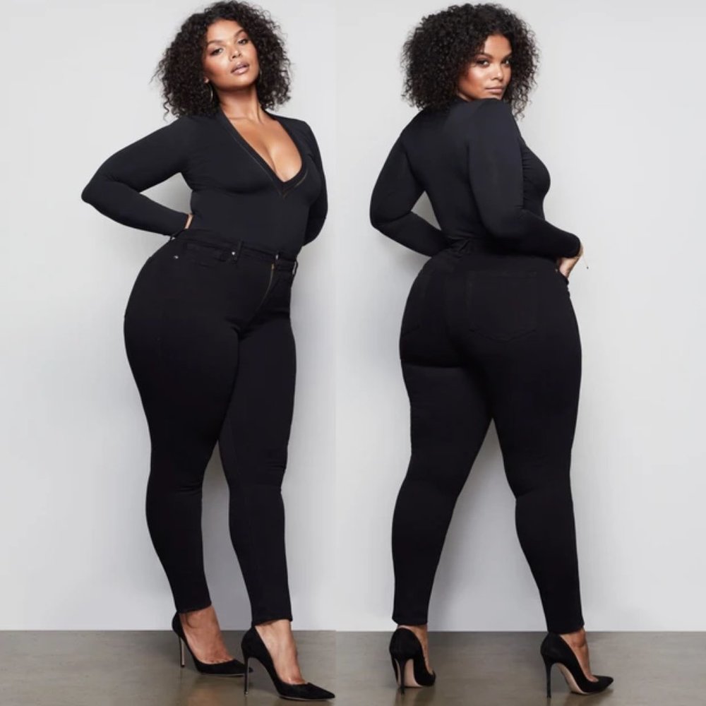 NEW Good American Good Legs Black 001 NWT